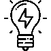 عکس لامپ برق آسمان شب