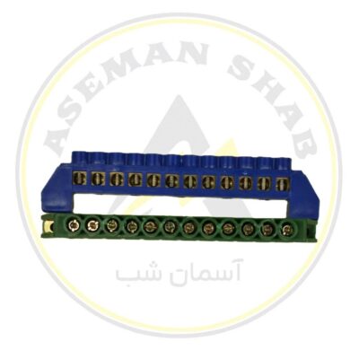 ترمینال نول و ارت 12 پیچ برنجی روکش دار