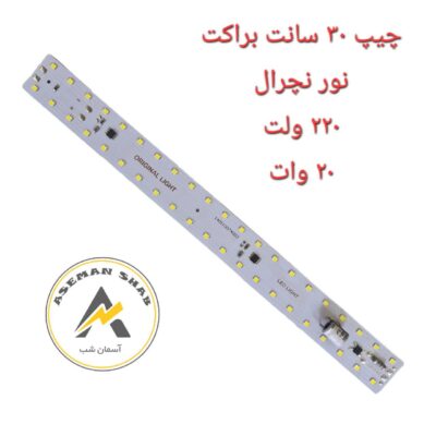 چیپ ال ای دی براکت 30 سانت 20 وات نچرال